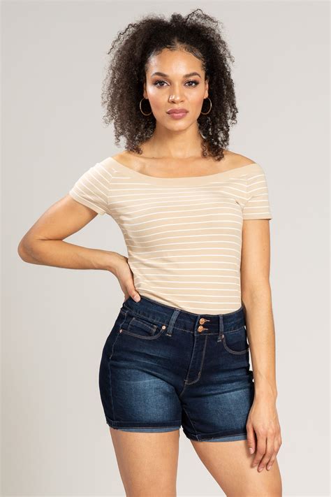 Our Women S Hide Your Muffin Top High Rise Cuffed Denim
