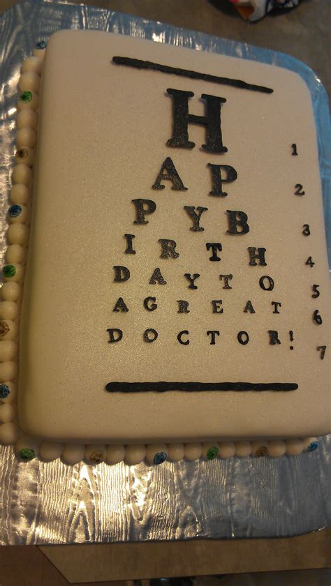 optometrist birthday caketiny eyes   side