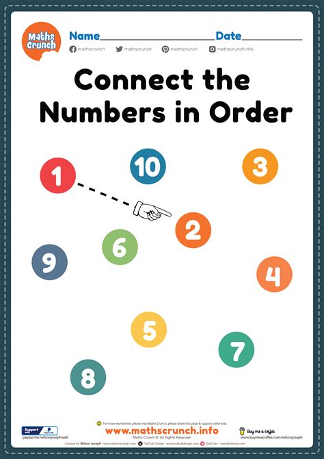 connect  numbers printable  kids