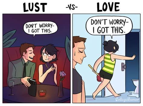 Lust Vs Love In 6 Funny Illustrations By Karina Farek