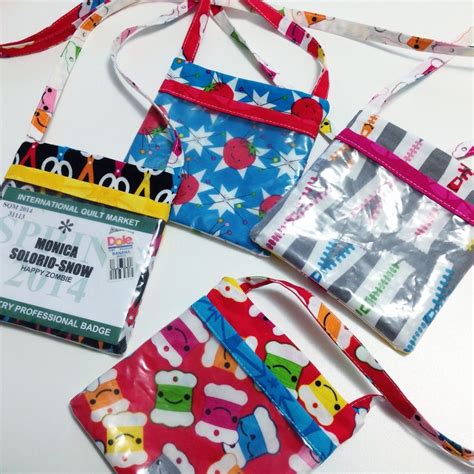 badge holder wallet sewing pattern badge sewing projects  beginners