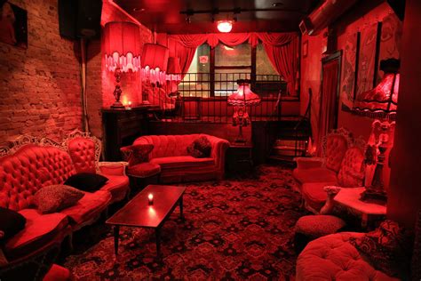 Salon Rouge Lounge Madame X Red Rooms Speakeasy Decor Red Bar