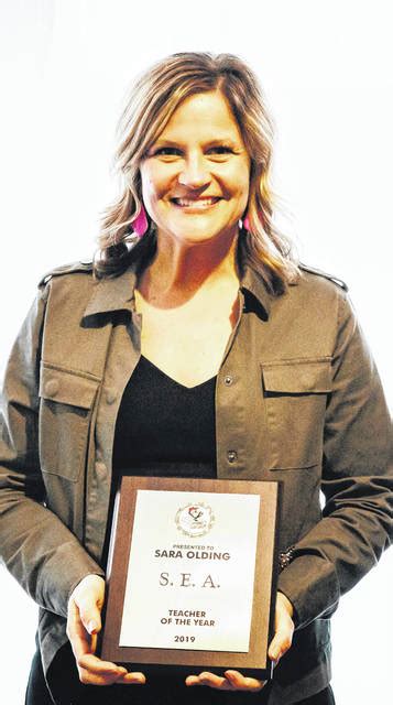 olding is teacher of the year sidney daily news