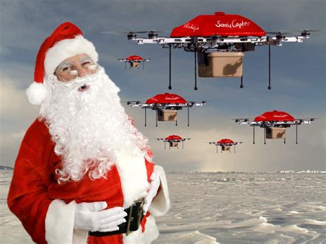 resultado de imagen de santa claus drone drony roboty