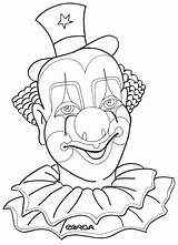 Clown Face Drawing Coloring Clowns Creepy Pages Funny Draw Scary Kleurplaat Wig Color Scared Tekening Tekenen Getdrawings Evil Kleurplaten Orange sketch template