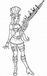 Legends Caitlyn Sheriff sketch template