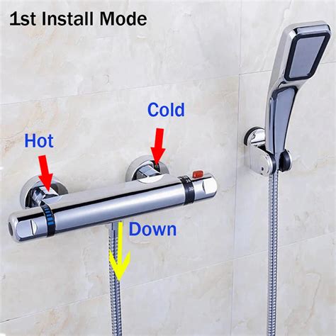 thermostatic mixer shower faucets stainless steel thermostatic mixing