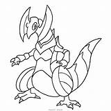 Haxorus Pokemon Template sketch template