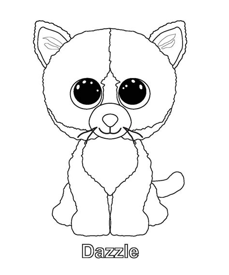 beanie boo coloring pages coloring home