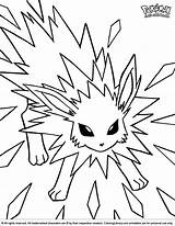 Pokemon Coloring Pages Jolteon Print Printable Color Thunder Sheets Coloriage Disney Wave Imprimer Kids Clipart Library Pikachu Colouring Voltali Collection sketch template