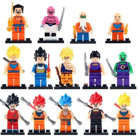 Son Goku Vegeta Krillin Master Roshi Minifigures Lego