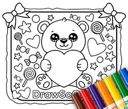 coloring pages draw  cute