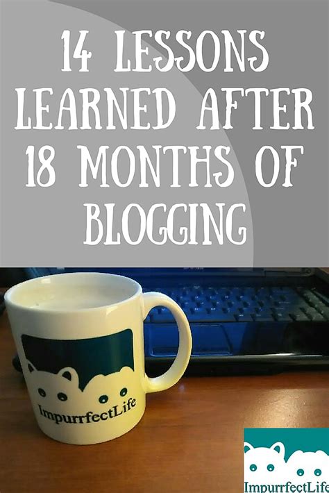 lessons learned   months  blogging impurrfectlife