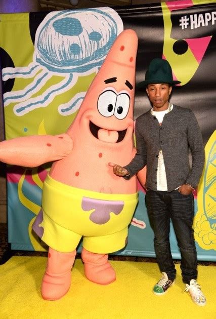 Pharrell Williams Celebrates 41st Birthday With Spongebob Squarepants