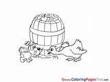 Colouring Barrel Printable Coloring Sheet Title sketch template