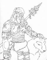 Coloring Warcraft Orc Hunter Book Pages Visit Coloringsky sketch template