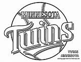Twins Coloring Pages Color Baseball Minnesota Printable Vikings Getcolorings Book sketch template