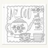 Blessings Coloring sketch template