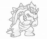 Bowser Coloring Pages Drawing Printable Mario Jr Dry Weapon Sketch Super Template Drawings Kids Comments Paintingvalley Library Clipart Coloringhome Another sketch template