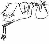 Stork Wpclipart sketch template