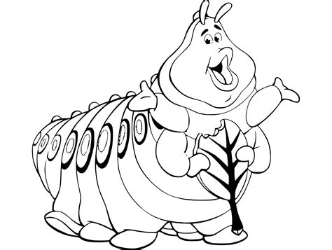 caterpillar   legs  bugs life kids coloring pages