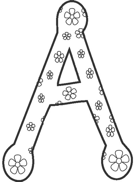 flower alphabet  flower alphabet abcs colouring pages peace symbol
