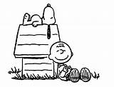 Coloring Snoopy Charlie Brown Peanuts Pages Clipart Library Popular sketch template