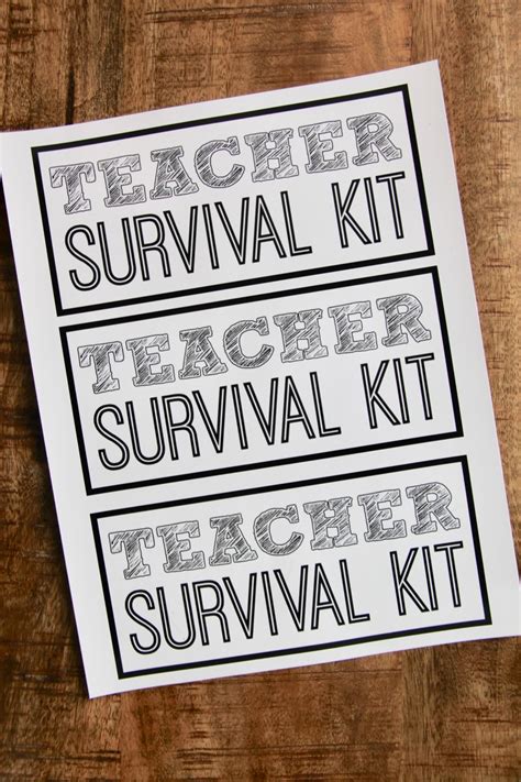 teacher survival kit   printable smashed peas carrots