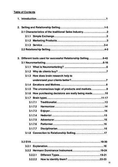 table  contents psychology thesis proposal homework