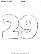 29 Number Coloring Giant sketch template