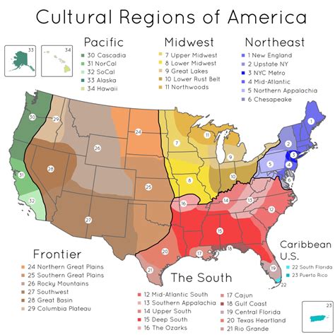 guide   cultural regions  america rcoolguides