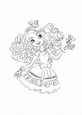 Coloring Ever After High Pages Print Color Kids Coloringtop sketch template