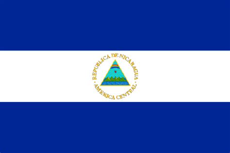 Mapa Y Bandera De Nicaragua Para Dibujar Pintar Colorear