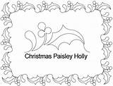 Holly Coloring Pages Christmas Border Getcolorings Printable sketch template