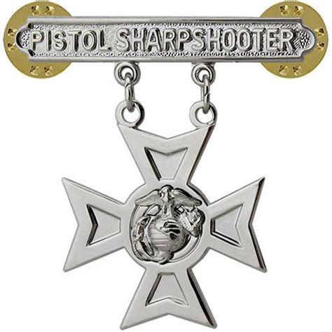 usmc pistol sharpshooter qualification badge vanguard