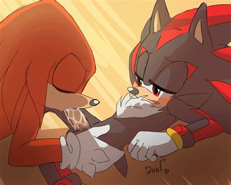 Rule 34 Animated Blush Closed Eyes Duo Fellatio Fur Hedgehog Knuckles