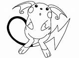 Raichu Pokemon Coloring Pages Printable Cute Astonished Color Drawing Creative People Pikachu Kids Clipartmag sketch template