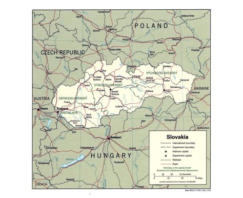 maps of slovakia collection of maps of slovakia europe
