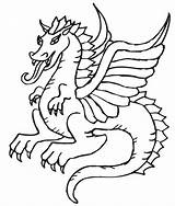 Coloring Dragon Pages Printable Dragons Popular sketch template