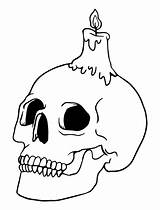 Skull Printablee sketch template