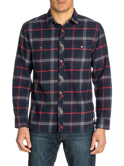 flannel long sleeve flannel shirt eqywt quiksilver