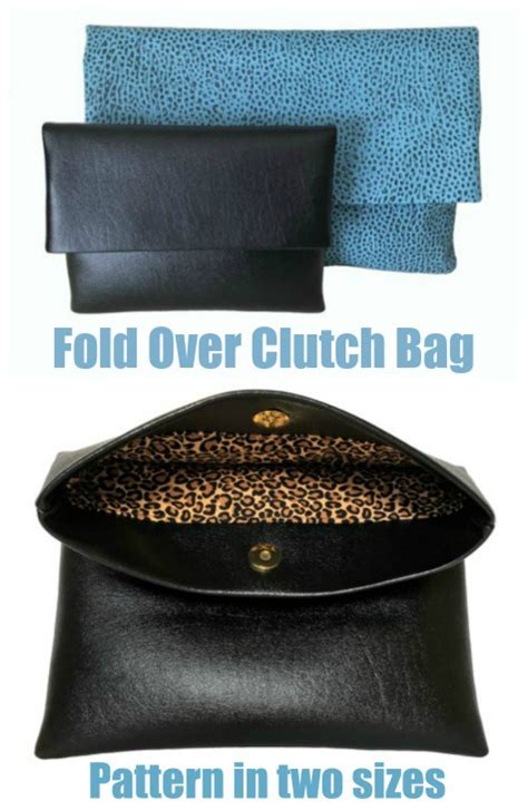 fold  clutch bag pattern   sizes sew modern bags
