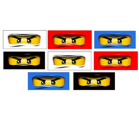 template  printable ninjago eyes scandinaviapaperfun