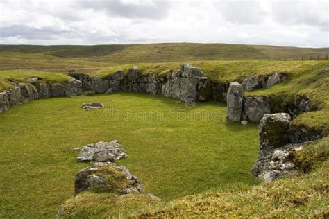 alte scatness ruinen shetland stockbild bild von praehistorisch ruinen