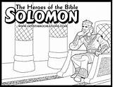 Solomon Heroes Wise Wisdom Ot Sheba sketch template