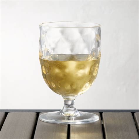chill acrylic wine glass crate and barrel