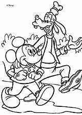 Mickey Goofy Mouse Coloring Pages Goof Hellokids Print Color sketch template