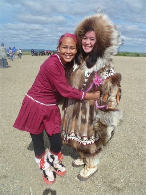 Proud Inupiaq Girls From Northwest Arctic Alaska Inuit People Alaska