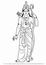 Rama Hindu Sita God Mandala Ganesha Drawingtutorials101 sketch template