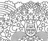 Lucky Charms Coloring Pages Shamrock Printable Getcolorings Adults Getdrawings Party Patrick St Drawing Print Mandala sketch template